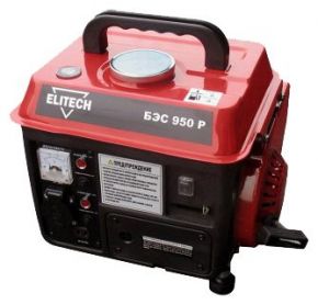 Бензиновый генератор Elitech БЭС 950 Р Red Black