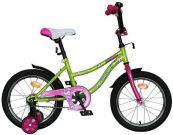 Детский велосипед для девочек Novatrack Neptun X60744-К 18 (2015) Green